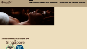 What Healingtouchspa.com website looked like in 2018 (7 years ago)