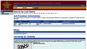 What Highland.miamivalleyjails.org website looked like in 2018 (6 years ago)