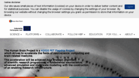 What Humanbrainproject.eu website looked like in 2018 (6 years ago)
