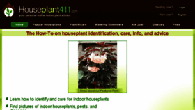 What Houseplant411.com website looked like in 2018 (6 years ago)