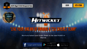 What Hitwicket.com website looked like in 2018 (6 years ago)