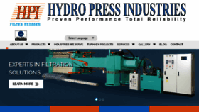 What Hydropressindustries.com website looked like in 2018 (6 years ago)