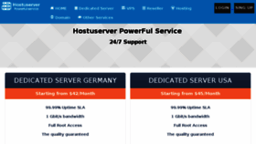 What Hostuserver.com website looked like in 2018 (6 years ago)