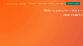 What Healthsparq.com website looked like in 2018 (6 years ago)