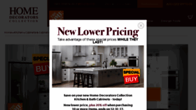 What Homedecoratorscabinetry.homedepot.com website looked like in 2018 (6 years ago)