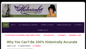 What Historicalsewing.com website looked like in 2018 (6 years ago)