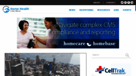 What Homehealthcarenews.com website looked like in 2018 (6 years ago)