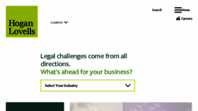 What Hoganlovells.com website looked like in 2018 (6 years ago)
