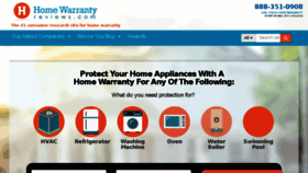 What Homewarrantyreviews.com website looked like in 2018 (6 years ago)