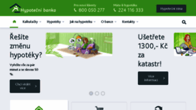 What Hypotecnibanka.cz website looked like in 2018 (6 years ago)