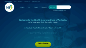 What Hif.com.au website looked like in 2018 (6 years ago)