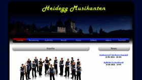 What Heidegg-musikanten.ch website looked like in 2018 (6 years ago)