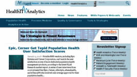 What Healthitanalytics.com website looked like in 2018 (6 years ago)