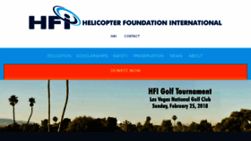What Helicopterfoundation.org website looked like in 2018 (6 years ago)
