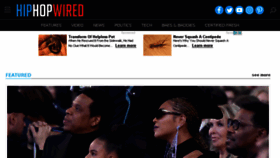 What Hiphopwired.com website looked like in 2018 (6 years ago)