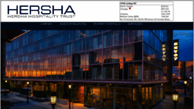 What Hersha.com website looked like in 2018 (6 years ago)