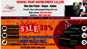 What Hoangphatpiano.vn website looked like in 2018 (6 years ago)