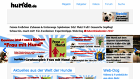What Hunde.de website looked like in 2018 (6 years ago)