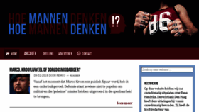 What Hoemannendenken.nl website looked like in 2018 (6 years ago)