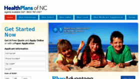 What Healthplansofnc.com website looked like in 2018 (6 years ago)