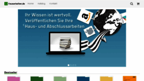 What Hausarbeiten.de website looked like in 2018 (6 years ago)