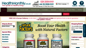 What Healthmonthly.co.uk website looked like in 2018 (6 years ago)