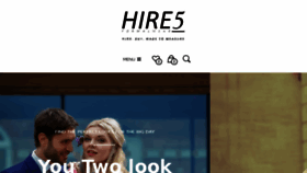 What Hirefive.co.uk website looked like in 2018 (6 years ago)