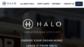 What Haloprogram.com website looked like in 2018 (6 years ago)