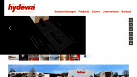 What Hydewa.de website looked like in 2018 (6 years ago)