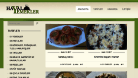 What Hayalyemekler.com website looked like in 2018 (6 years ago)