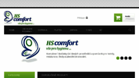What Hscomfort.cz website looked like in 2018 (6 years ago)