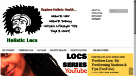 What Holisticlocs.com website looked like in 2018 (6 years ago)