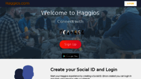 What Haggios.com website looked like in 2018 (6 years ago)