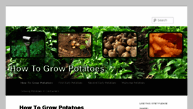 What How-to-grow-potatoes.co.uk website looked like in 2018 (6 years ago)