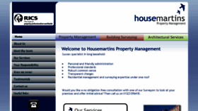 What Housemartinspm.co.uk website looked like in 2018 (6 years ago)
