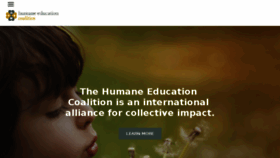 What Hecoalition.org website looked like in 2018 (6 years ago)