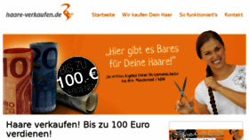 What Haare-verkaufen.de website looked like in 2018 (6 years ago)