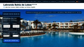 What Hotelbahiadelobos.com website looked like in 2018 (7 years ago)