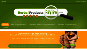 What Herbalproductsreview.com website looked like in 2018 (6 years ago)