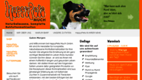 What Happypets-much.de website looked like in 2018 (6 years ago)