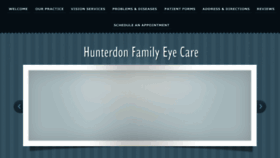 What Hunterdonfamilyeyecare.com website looked like in 2018 (6 years ago)