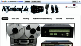 What Hifiankauf.de website looked like in 2018 (6 years ago)
