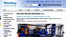 What Hydroclean.cz website looked like in 2018 (6 years ago)