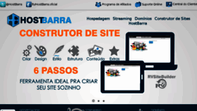 What Hostbarra.com.br website looked like in 2018 (6 years ago)