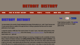 What Historydetroit.com website looked like in 2018 (6 years ago)