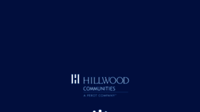 What Hillwoodcommunities.com website looked like in 2018 (6 years ago)