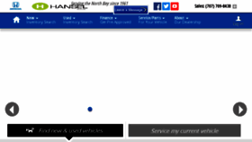 What Hanselhonda.com website looked like in 2018 (6 years ago)