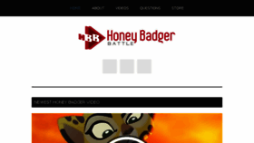 What Honeybadgerbattle.com website looked like in 2018 (6 years ago)