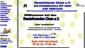 What Hundefreunde-cham.de website looked like in 2018 (6 years ago)
