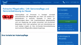 What Hubertuspflege.de website looked like in 2018 (6 years ago)